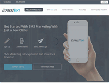 Tablet Screenshot of expresstext.net